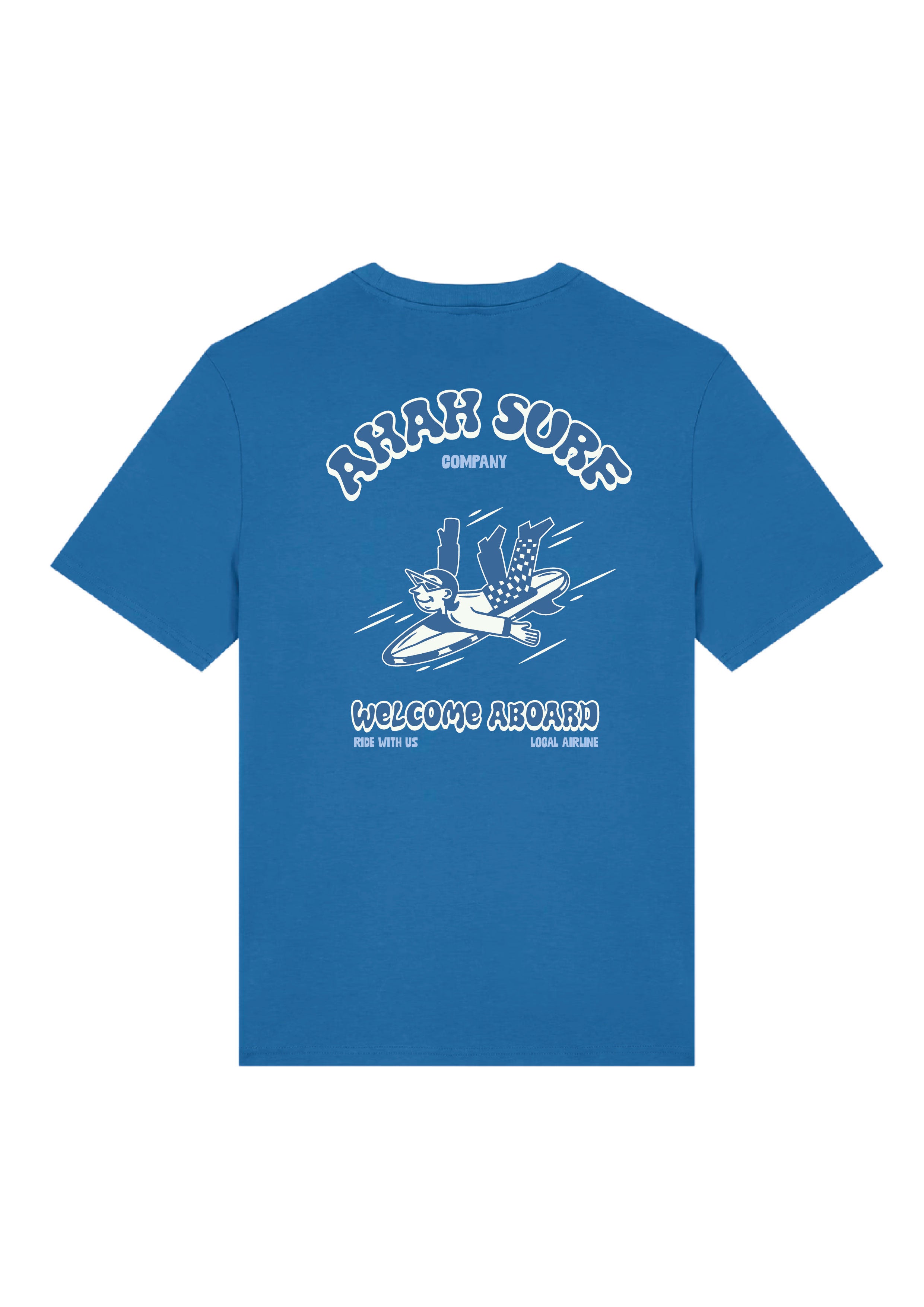 T-shirt ahah surf company bleu
