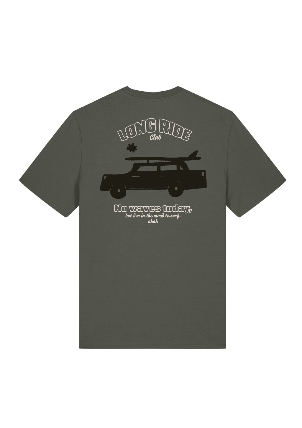 T-shirt long ride club kaki